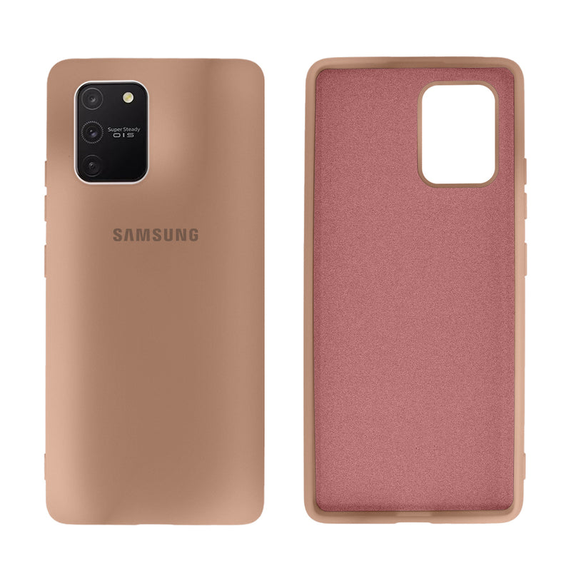 Capinha Celular Galaxy S10 Lite Silicone Cover Aveludado