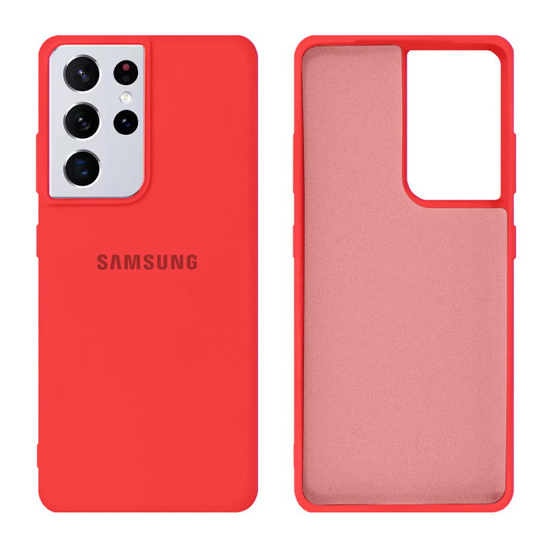 Capinha Celular Galaxy S21 Ultra Silicone Cover Aveludado