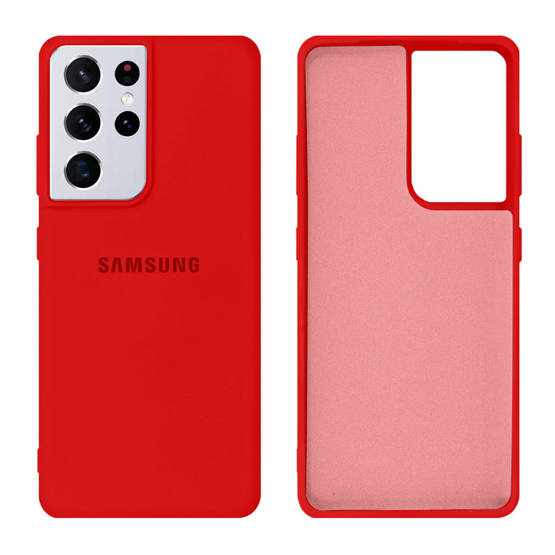 Capinha Celular Galaxy S21 Ultra Silicone Cover Aveludado