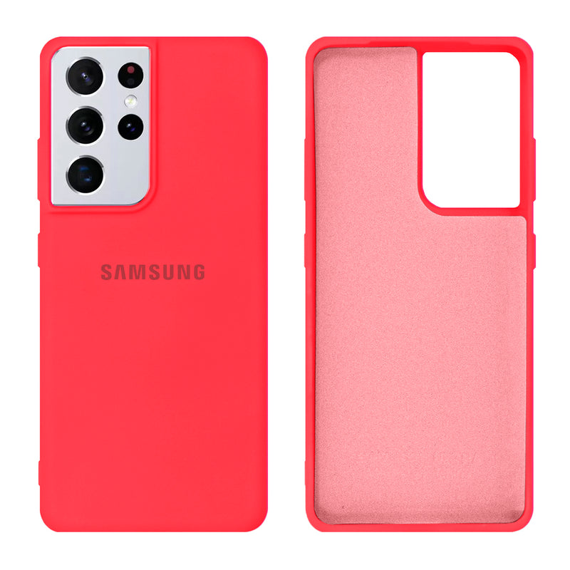 Capinha Celular Galaxy S21 Ultra Silicone Cover Aveludado