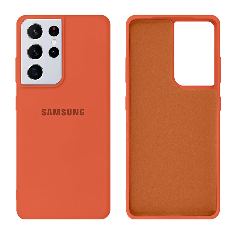 Capinha Celular Galaxy S21 Ultra Silicone Cover Aveludado