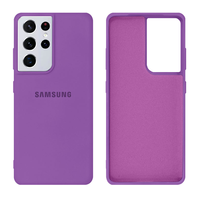 Capinha Celular Galaxy S21 Ultra Silicone Cover Aveludado