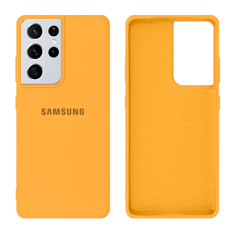 Capinha Celular Galaxy S21 Ultra Silicone Cover Aveludado