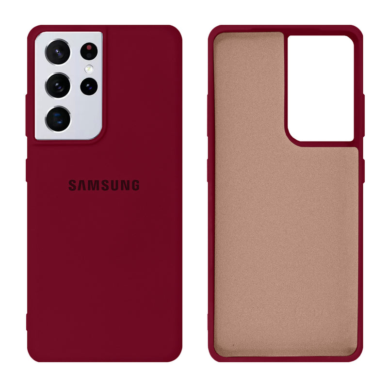 Capinha Celular Galaxy S21 Ultra Silicone Cover Aveludado