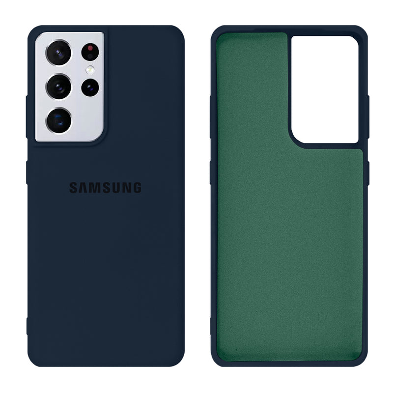 Capinha Celular Galaxy S21 Ultra Silicone Cover Aveludado