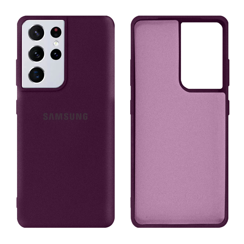 Capinha Celular Galaxy S21 Ultra Silicone Cover Aveludado