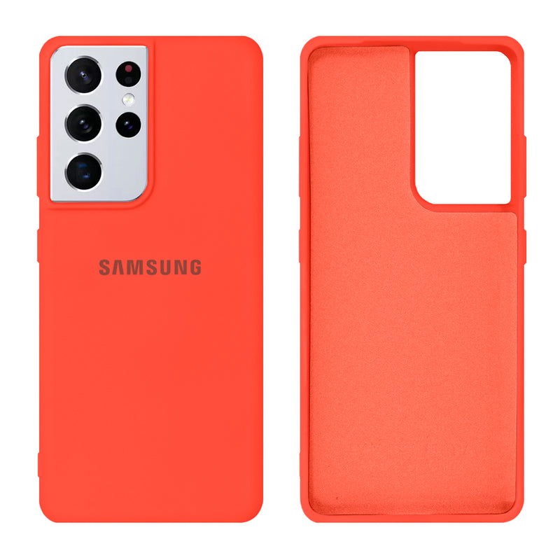 Capinha Celular Galaxy S21 Ultra Silicone Cover Aveludado
