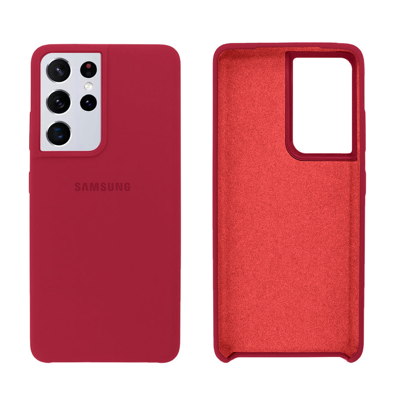 Capinha Celular Galaxy S21 Ultra Silicone Cover Aveludado