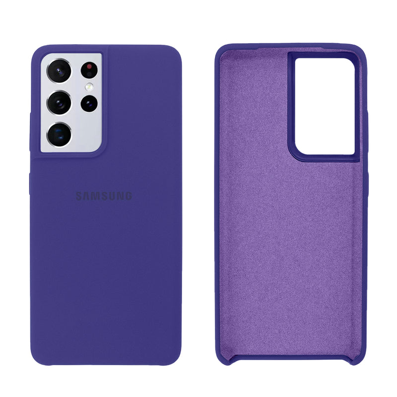 Capinha Celular Galaxy S21 Ultra Silicone Cover Aveludado