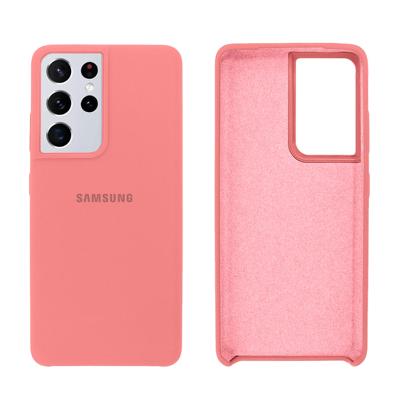 Capinha Celular Galaxy S21 Ultra Silicone Cover Aveludado