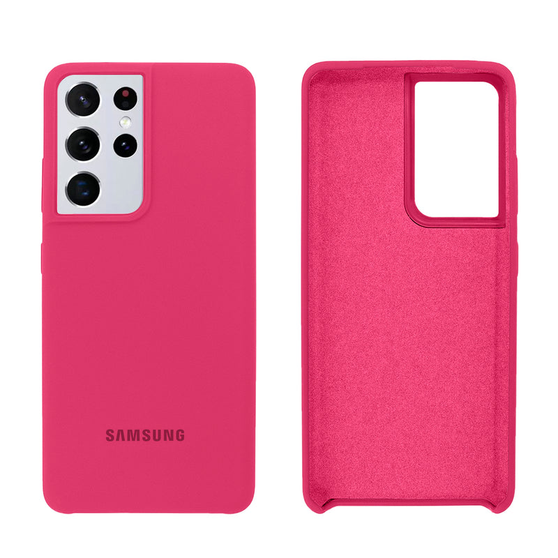 Capinha Celular Galaxy S21 Ultra Silicone Cover Aveludado