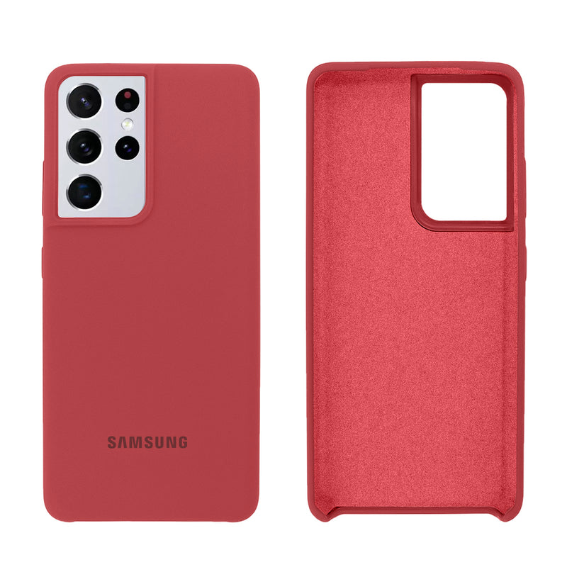 Capinha Celular Galaxy S21 Ultra Silicone Cover Aveludado