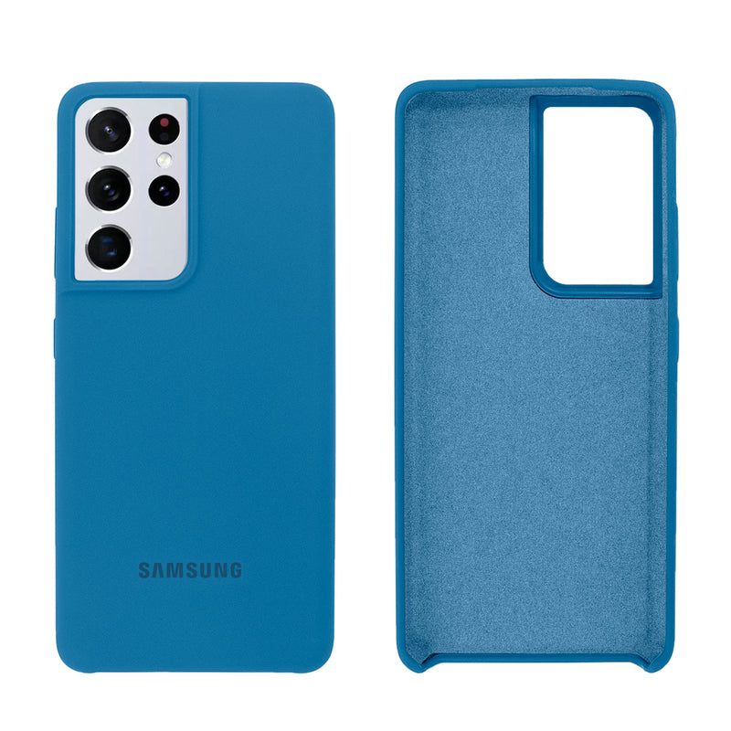 Capinha Celular Galaxy S21 Ultra Silicone Cover Aveludado