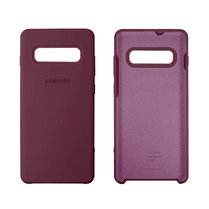 Capinha Celular para Galaxy S10 Silicone Cover Aveludado