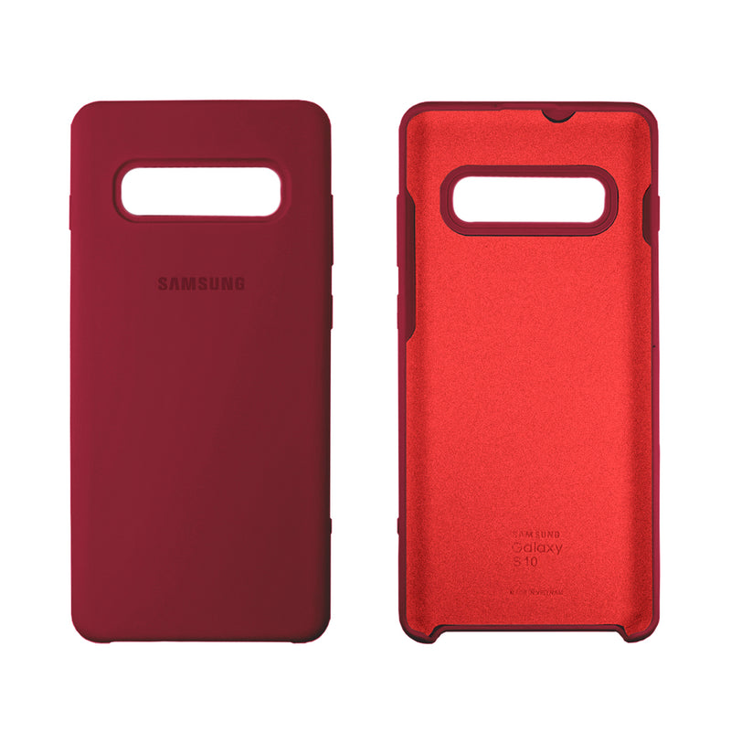 Capinha Celular para Galaxy S10 Silicone Cover Aveludado