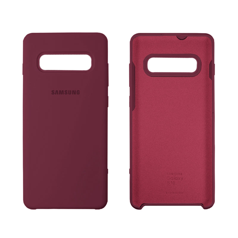 Capinha Celular para Galaxy S10 Silicone Cover Aveludado