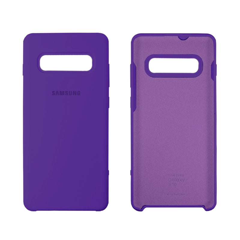 Capinha Celular para Galaxy S10 Silicone Cover Aveludado