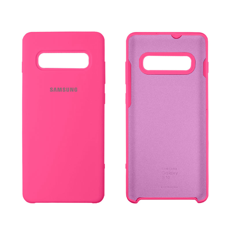 Capinha Celular para Galaxy S10 Silicone Cover Aveludado