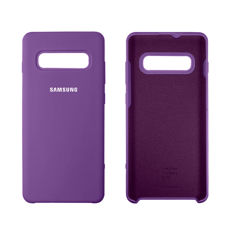 Capinha Celular para Galaxy S10 Silicone Cover Aveludado