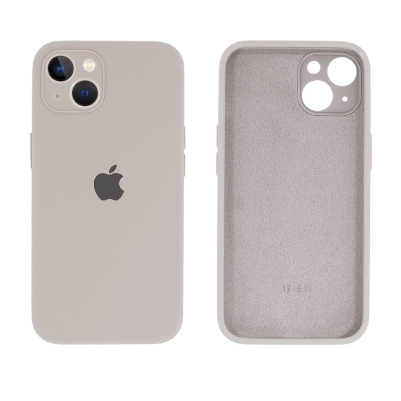 Capinha Celular iPhone 13 Silicone Aveludado com Proteção Câmera