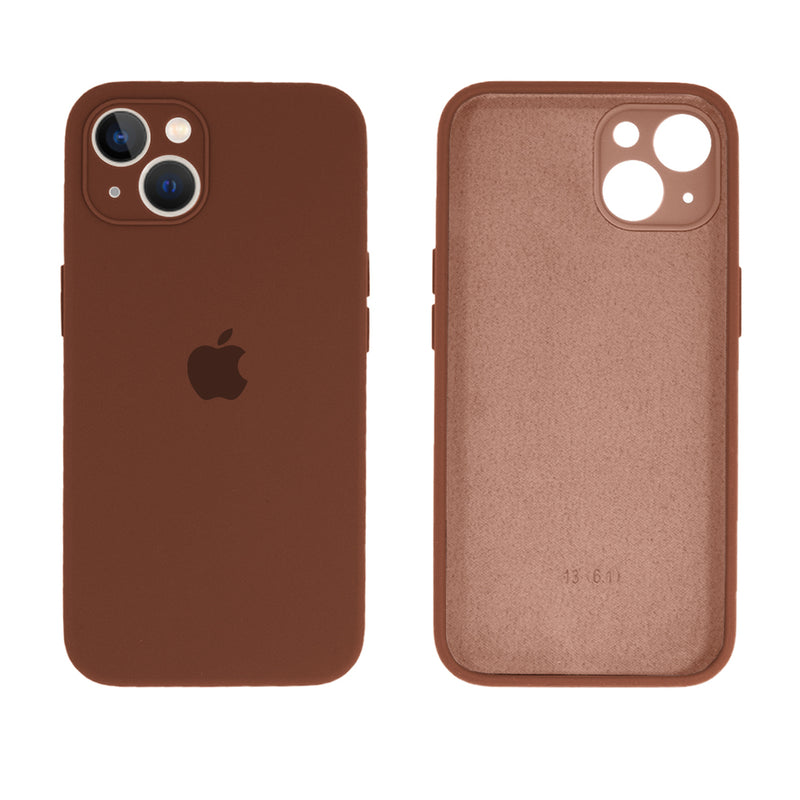 Capinha Celular iPhone 13 Silicone Aveludado com Proteção Câmera