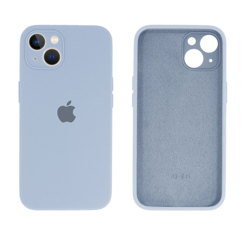 Capinha Celular iPhone 13 Silicone Aveludado com Proteção Câmera