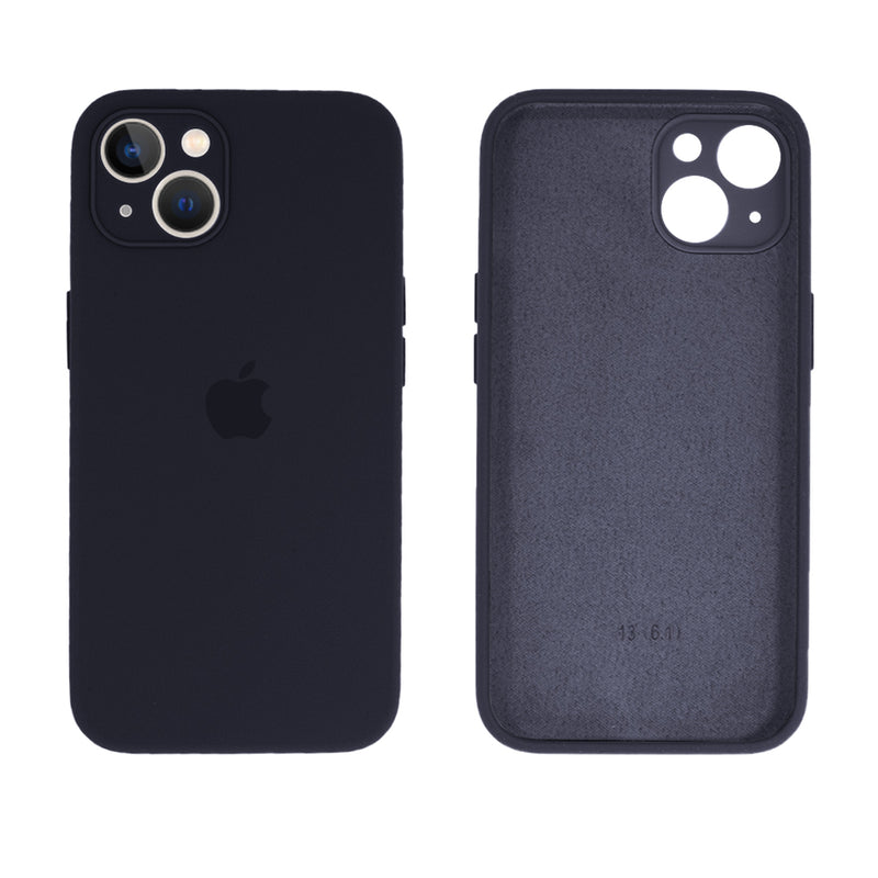 Capinha Celular iPhone 13 Silicone Aveludado com Proteção Câmera