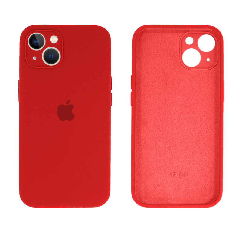 Capinha Celular iPhone 13 Silicone Aveludado com Proteção Câmera