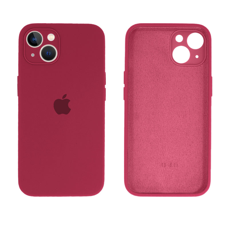 Capinha Celular iPhone 13 Silicone Aveludado com Proteção Câmera