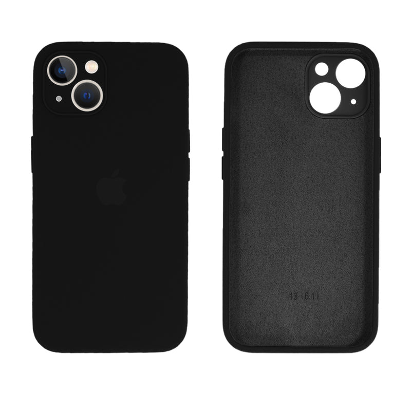 Capinha Celular iPhone 13 Silicone Aveludado com Proteção Câmera