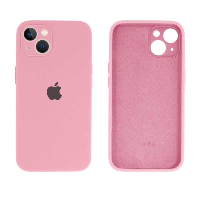 Capinha Celular iPhone 13 Silicone Aveludado com Proteção Câmera