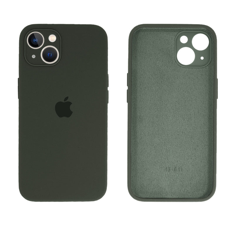 Capinha Celular iPhone 13 Silicone Aveludado com Proteção Câmera