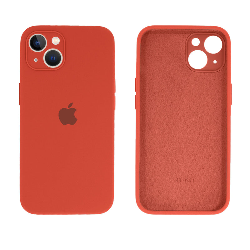 Capinha Celular iPhone 13 Silicone Aveludado com Proteção Câmera
