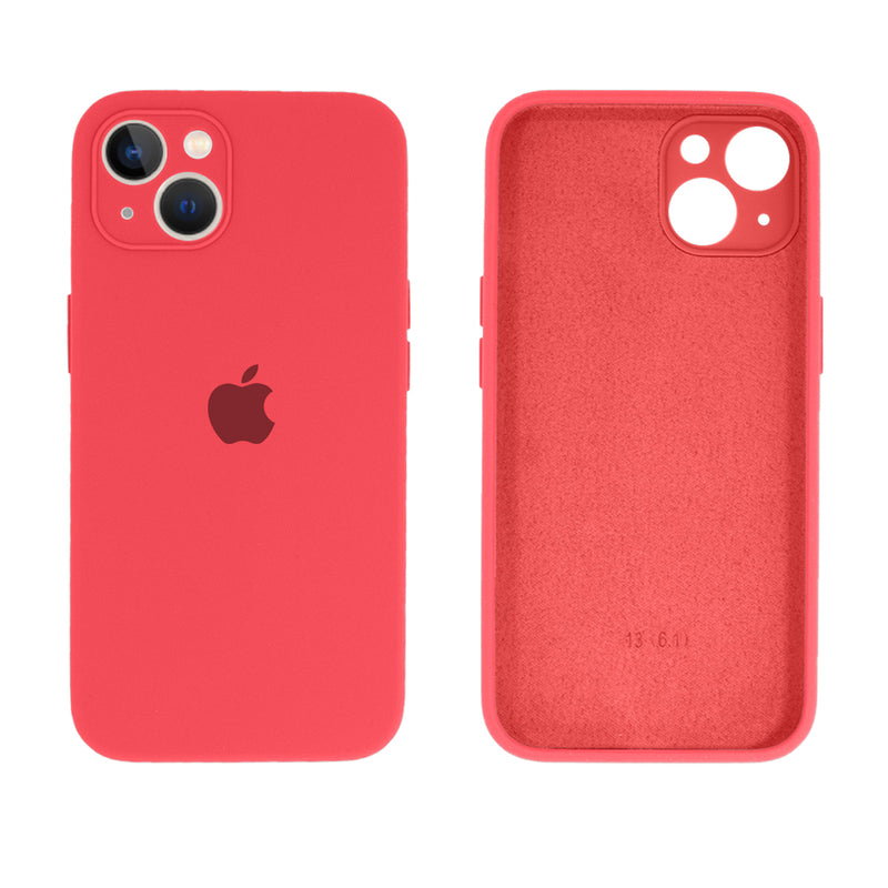 Capinha Celular iPhone 13 Silicone Aveludado com Proteção Câmera
