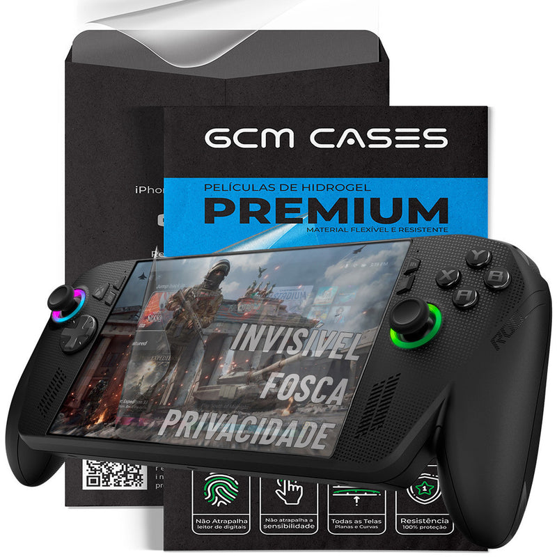 Película Hidrogel ROG Xbox Ally Flexível Transparente ou Fosca Resistente TPU Premium