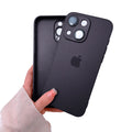 Capinha Celular Para iPhone 13 Silicone Vidro Fosco com Lentes de Safira