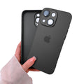 Capinha Celular Para iPhone 13 Silicone Vidro Fosco com Lentes de Safira